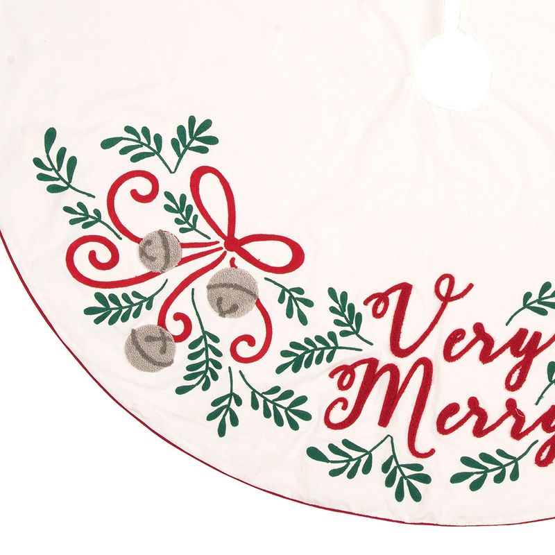 Saro Lifestyle Galvanized Christmas Tree Ring With Gold Rim