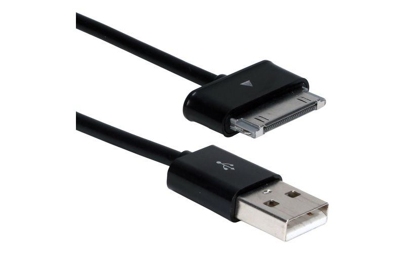 QVS USB Sync & Charger Cable for Samsung Galaxy Tab Tablet - 3.28 ft Proprietary/USB Data Transfer Cable for Tablet PC