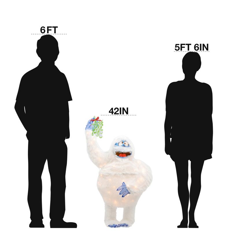 Rudolph the Red-Nosed Reindeer 42" Rudolph 3D Led Prelit Yard Decor Bumble W Mistletoe