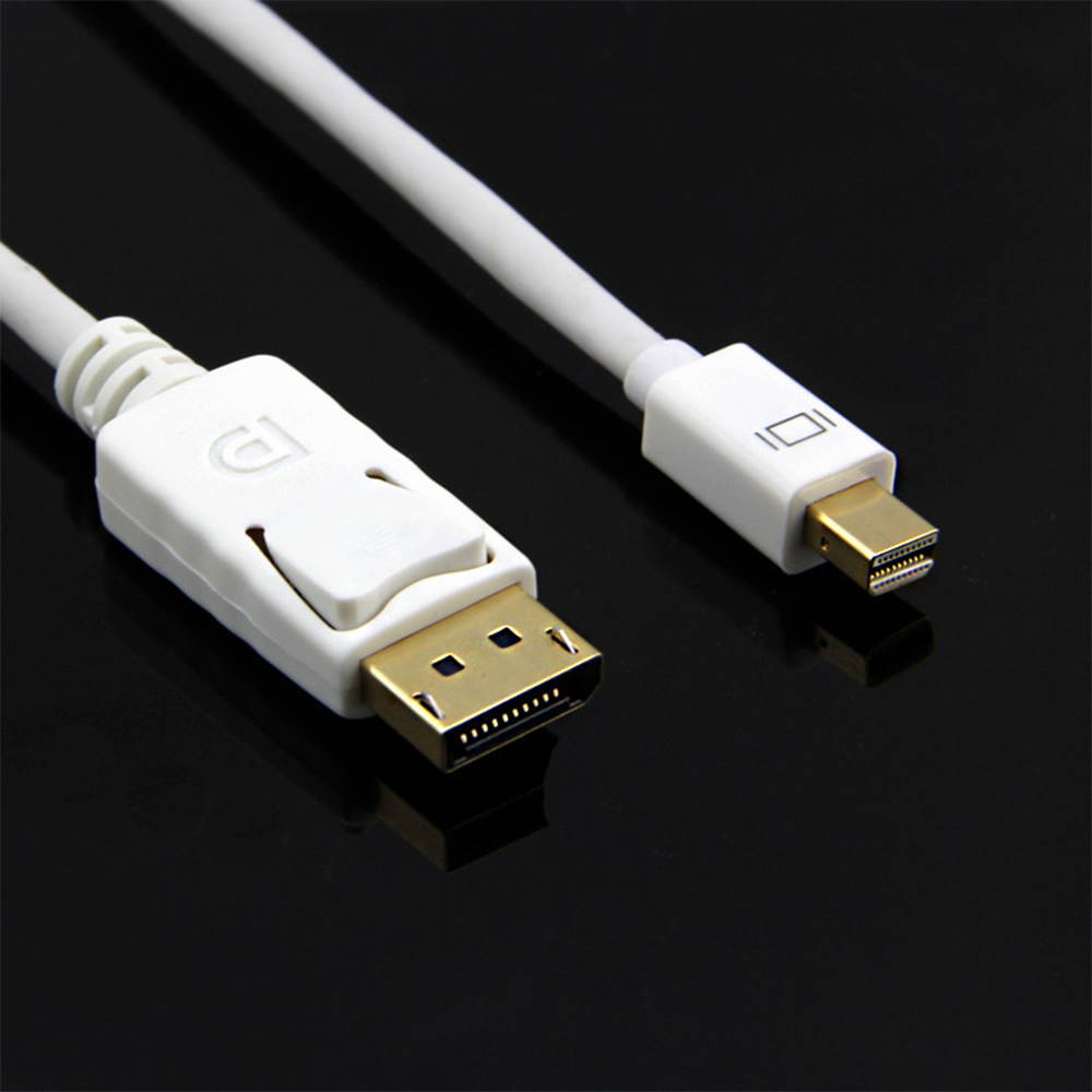 Mini DisplayPort to DisplayPort cable, 6 feet, (Mini DP to DP) Display Cable 4K Resolution Ready - White