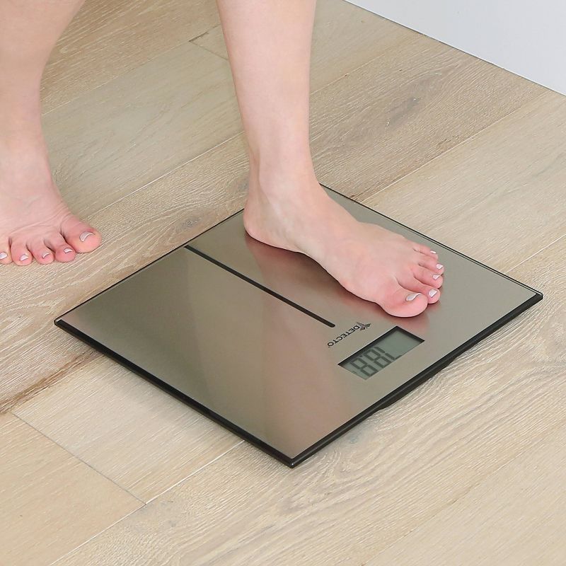 Clear Glass Digital Bathroom Scale Clear - Detecto