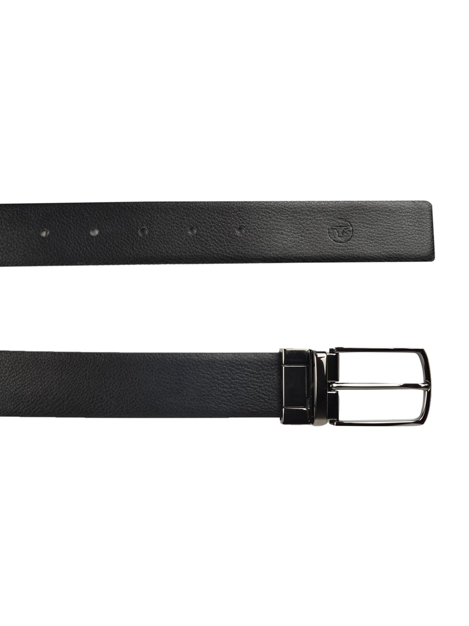 BULCHEE Tan & Black Leather Reversible Formal Belt for Men