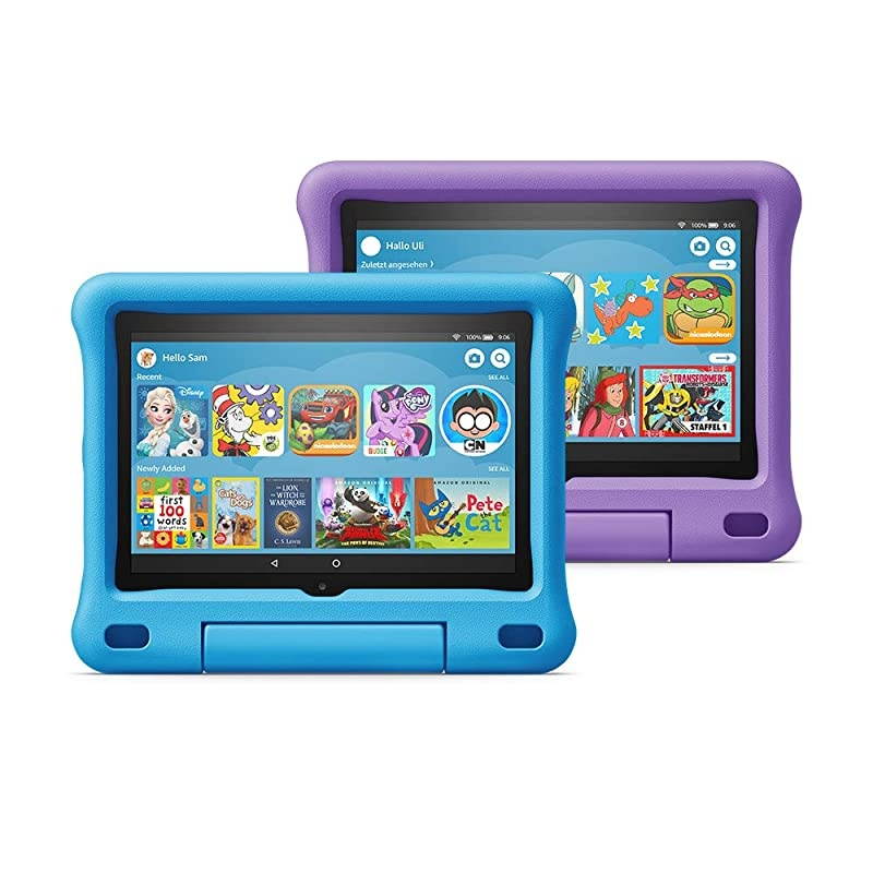 HD 8 Kids Edition tablet 2-pack, 8" HD display, 32 GB, Blue/Purple Kid-Proof Case