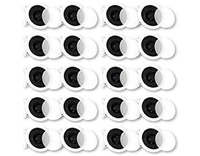 Theater Solutions CS4C In Ceiling Speakers Surround Sound Home Theater 10 Pair Pack 10CS4C