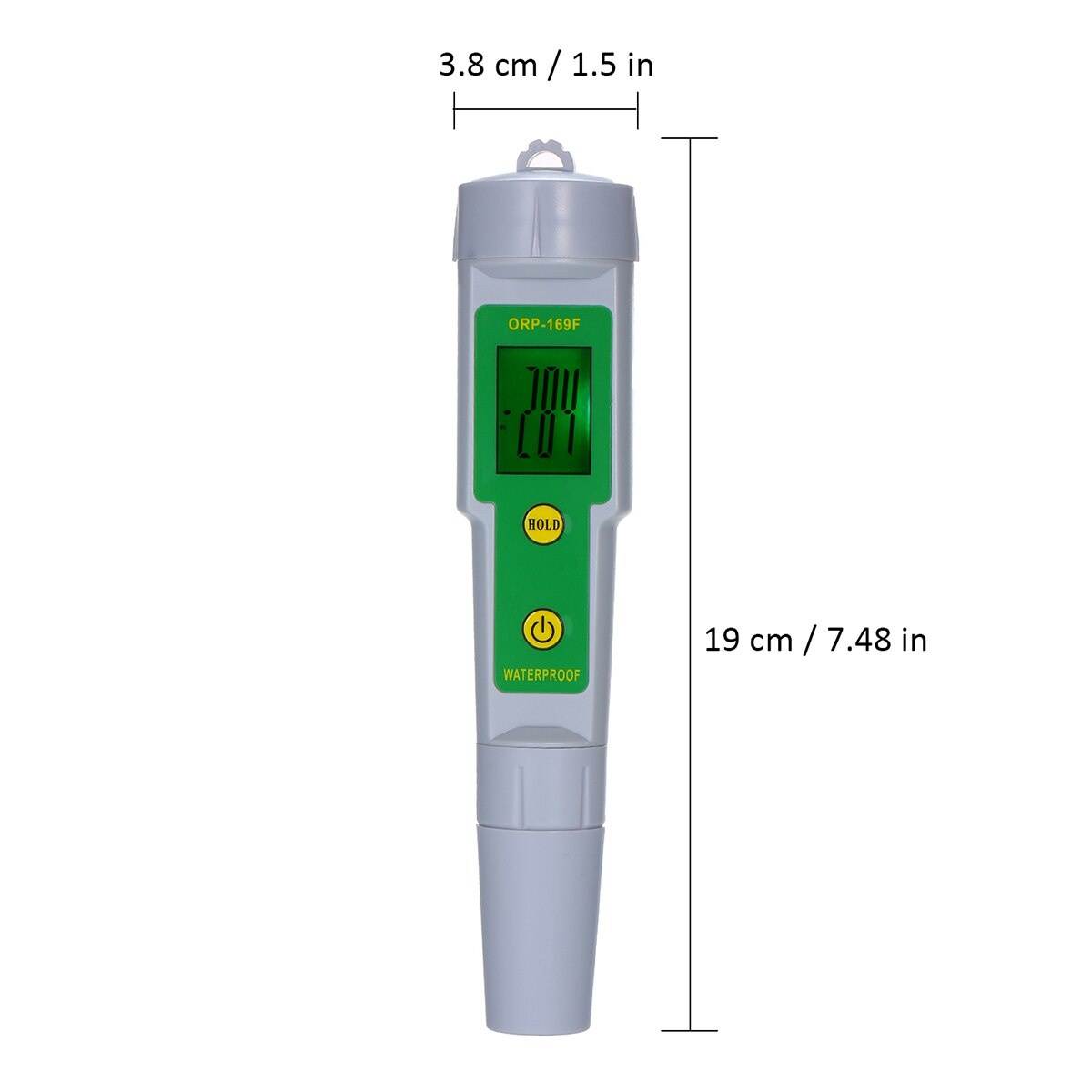 ORP-169F Tester IP55 Waterproof Backlight Display Water Quality Tester for Drinking Water Hydroponics Aquarium Swimming pool