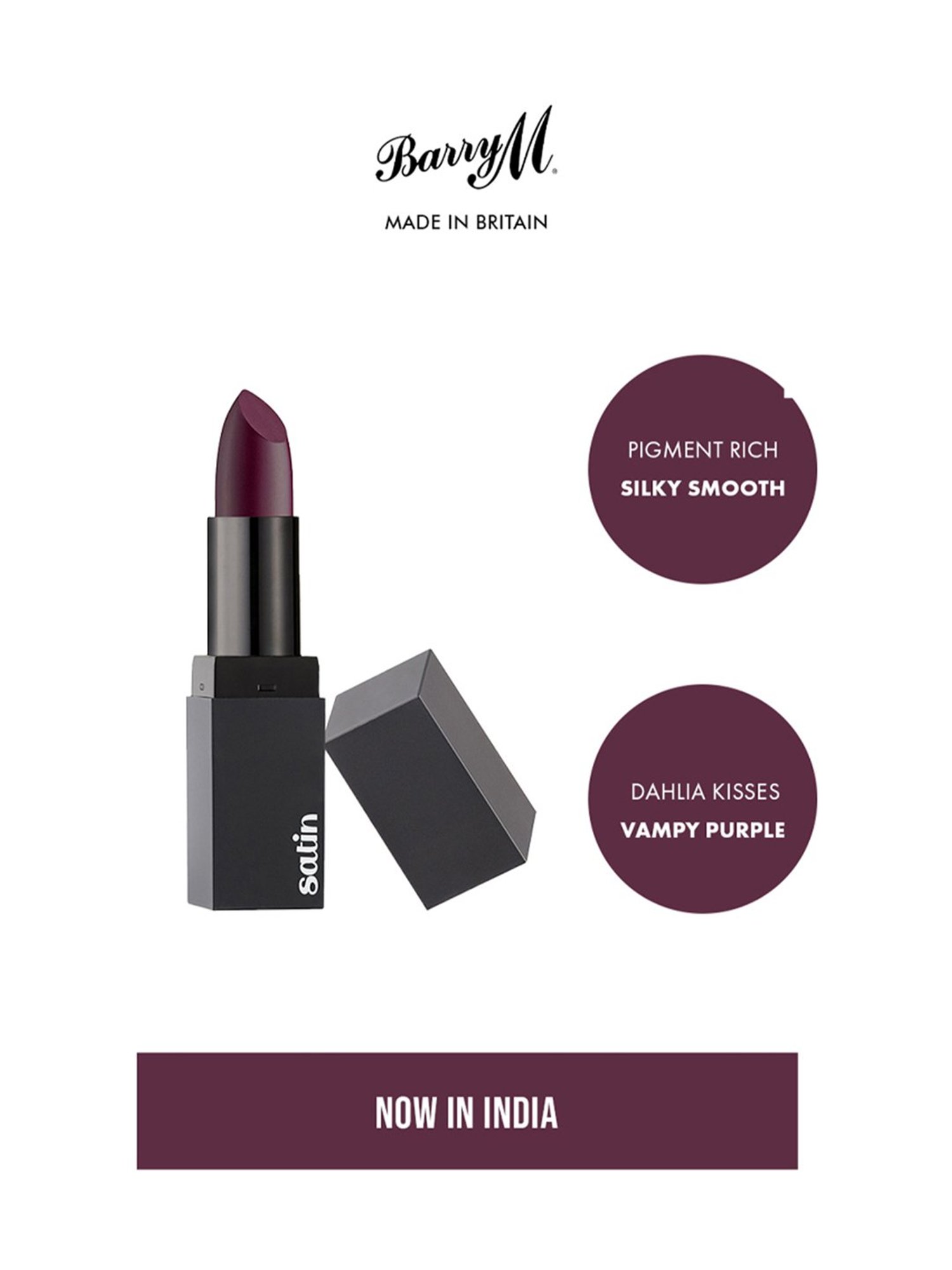 Barry M Satin Lip Paint Dahlila Kisses - 3.5 gm