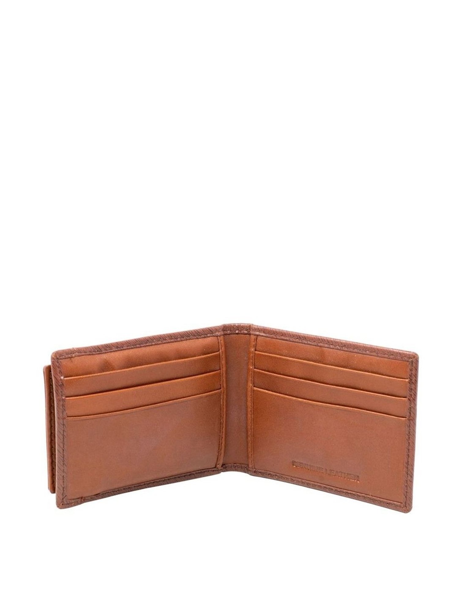 Tohl Tan Casual Leather Bi-Fold Wallet with Card Holder for Men