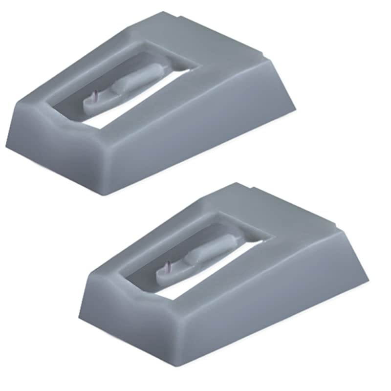 Premium Replacement Needle - Conical-Shaped Sapphire Tipped Stylus for Turntables/Record Players - Compatible with RR75, EANOS300/501/502/700 (2 Pack)