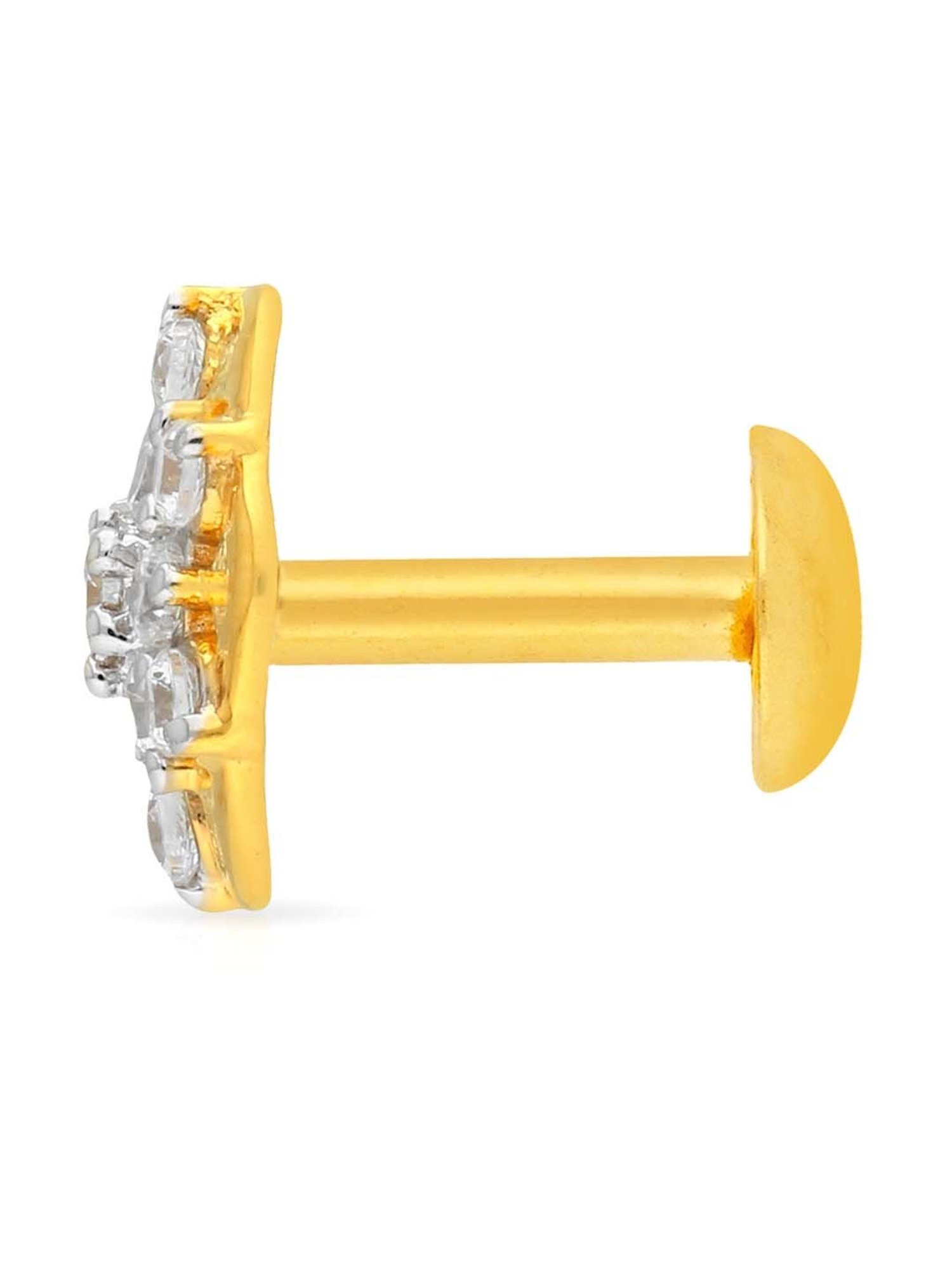 Malabar Gold and Diamonds 22k Gold Nosepin for Women