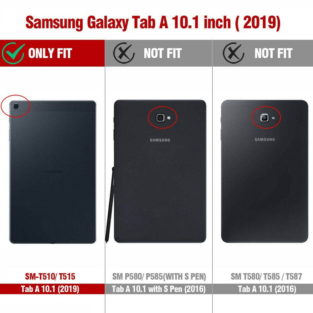 For Galaxy Tab A 10.1 SM-T510/T515 Tablet Case | Full Body Protective Cover Pink