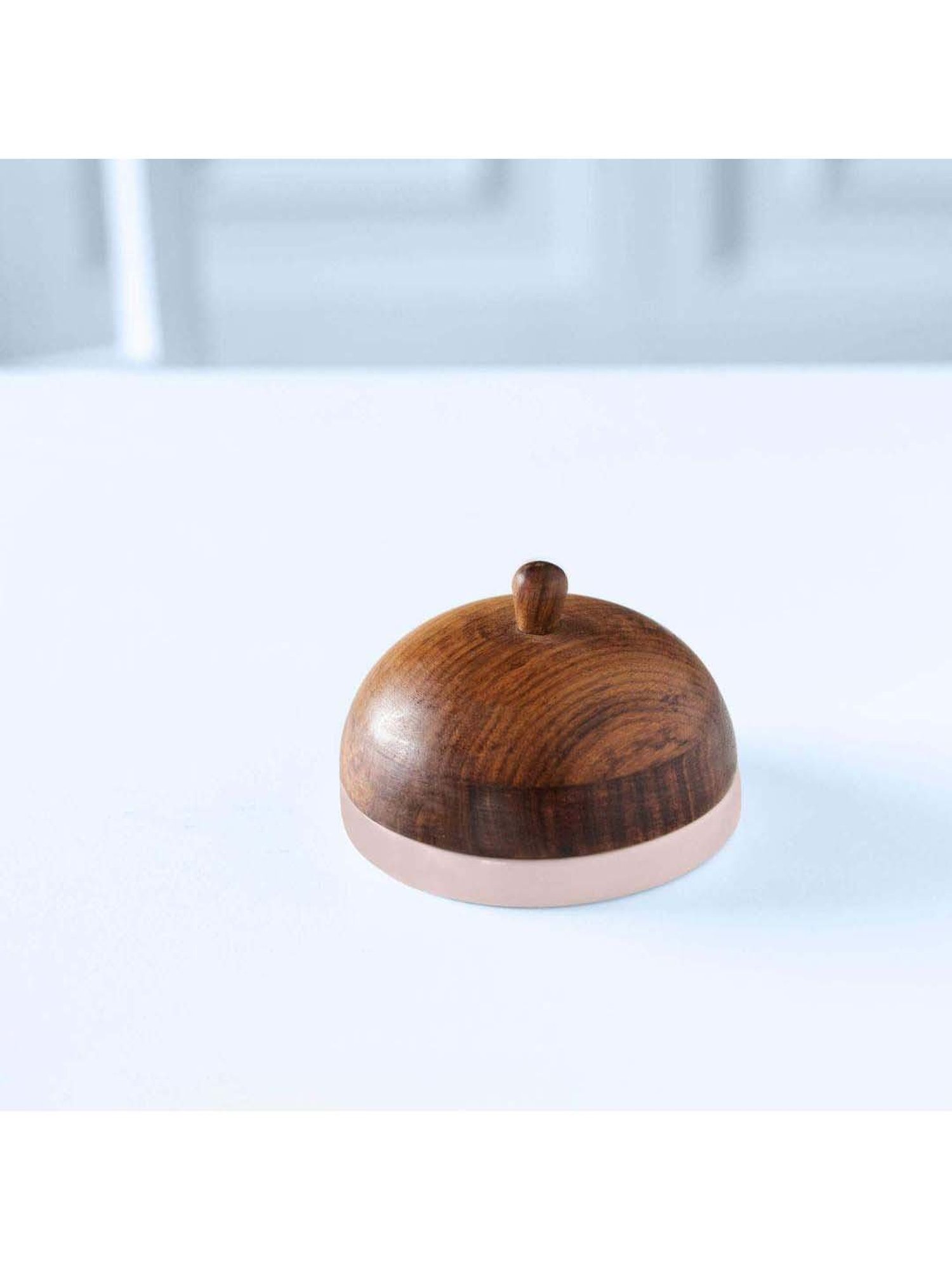 ellementry Blush Pink Ceramic Butter Dish with Lid - Set of 1