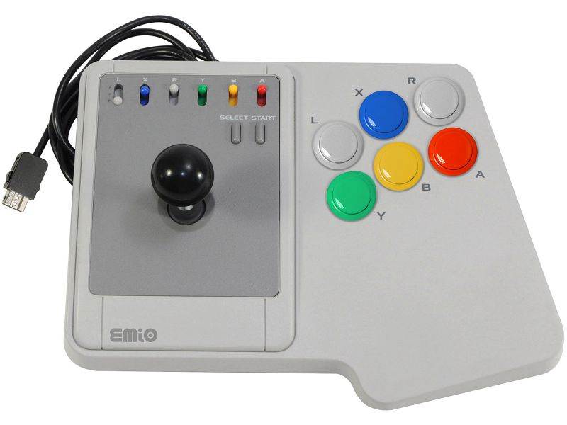 Emio The Edge Super Joystick for SNES Classic, NES Classic, Wii U, PC  White