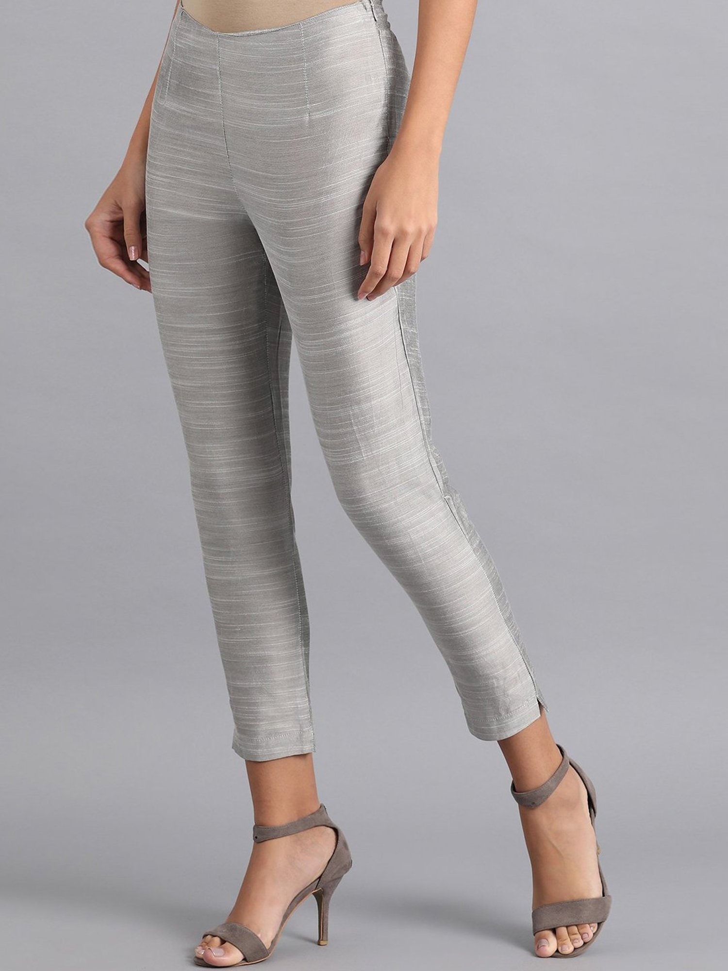 Saffron Threads Black Elasticated Palazzos