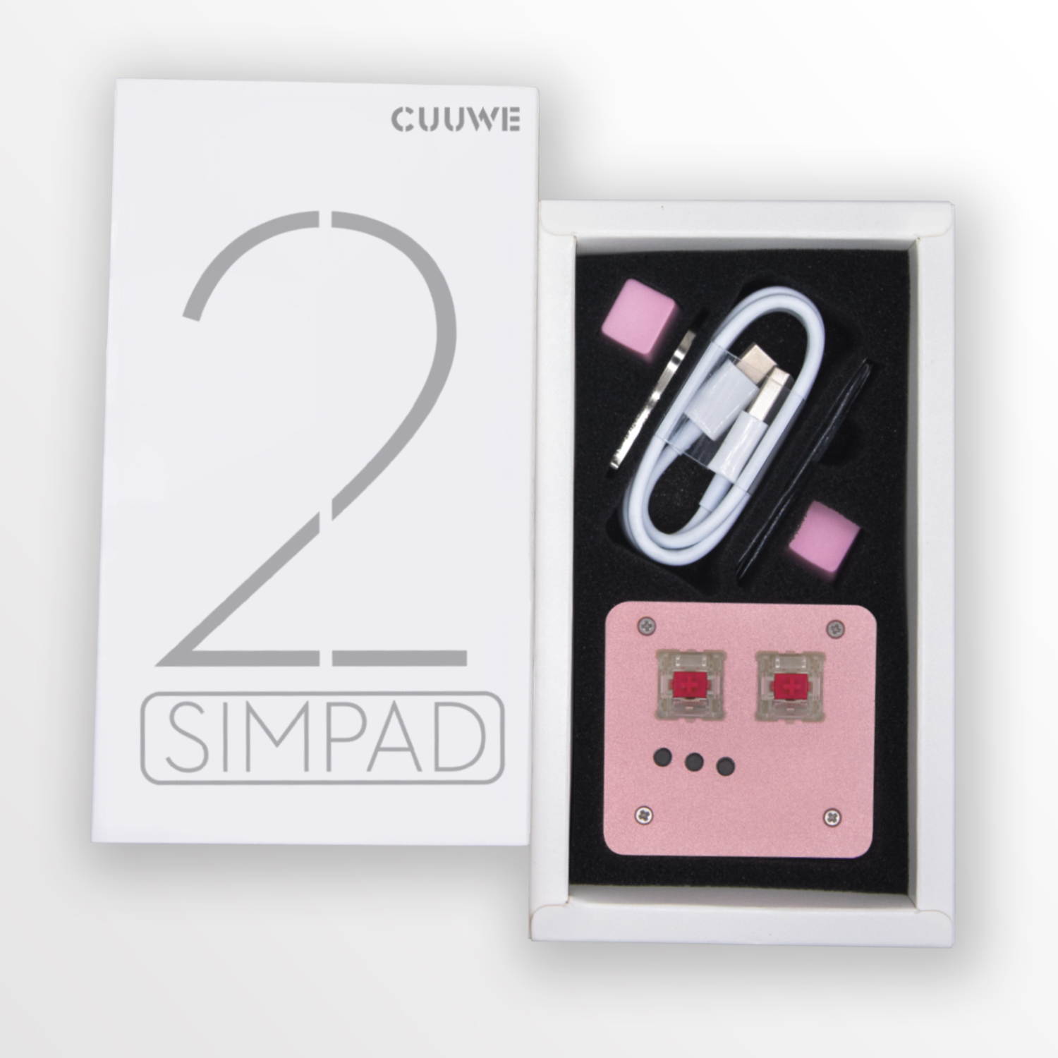 CUUWE SimPad Mini Keyboard Touch Wheel Axle Tester Gaming Keypad Osu support Cheery Mx Red Switch Gaming Mechanical Keyboard game player