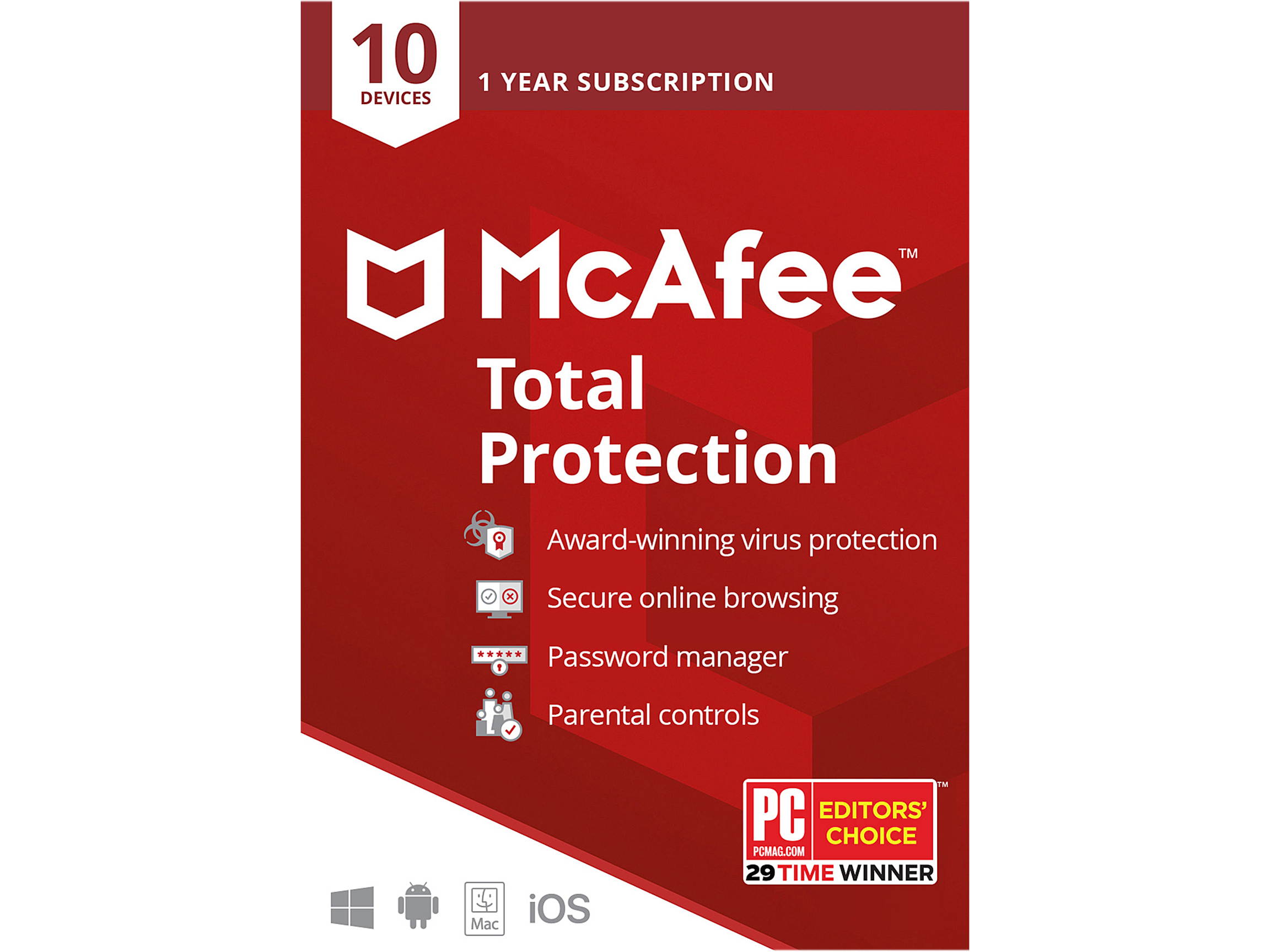 McAfee Total Protection - 10 Devices / 1 Year