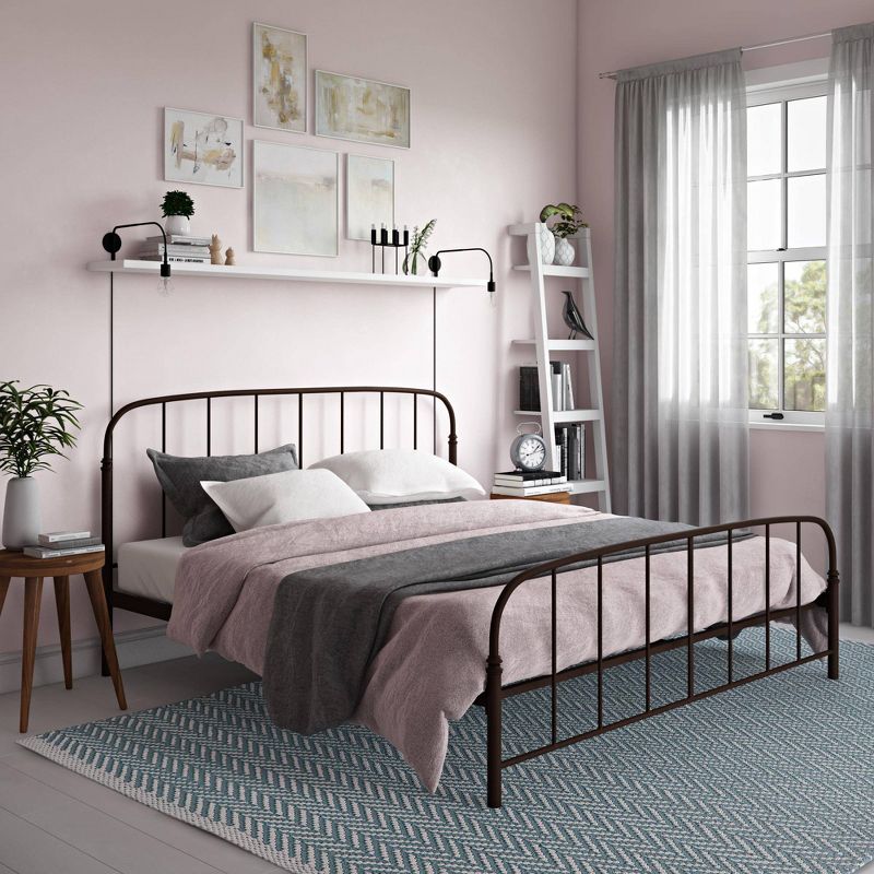 King Larissa Metal Bed Bronze - Room & Joy