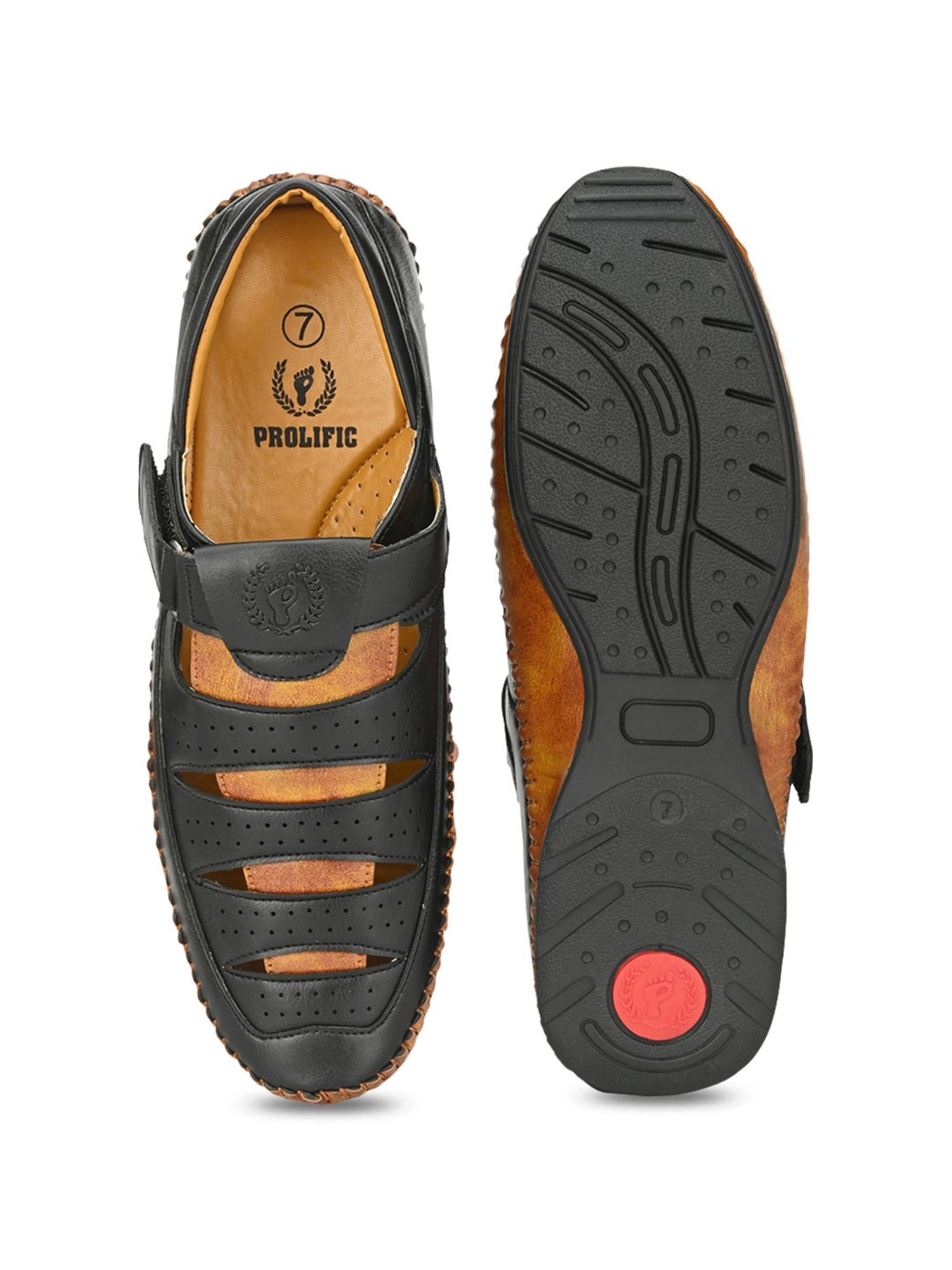 Prolific Black Fisherman Sandals