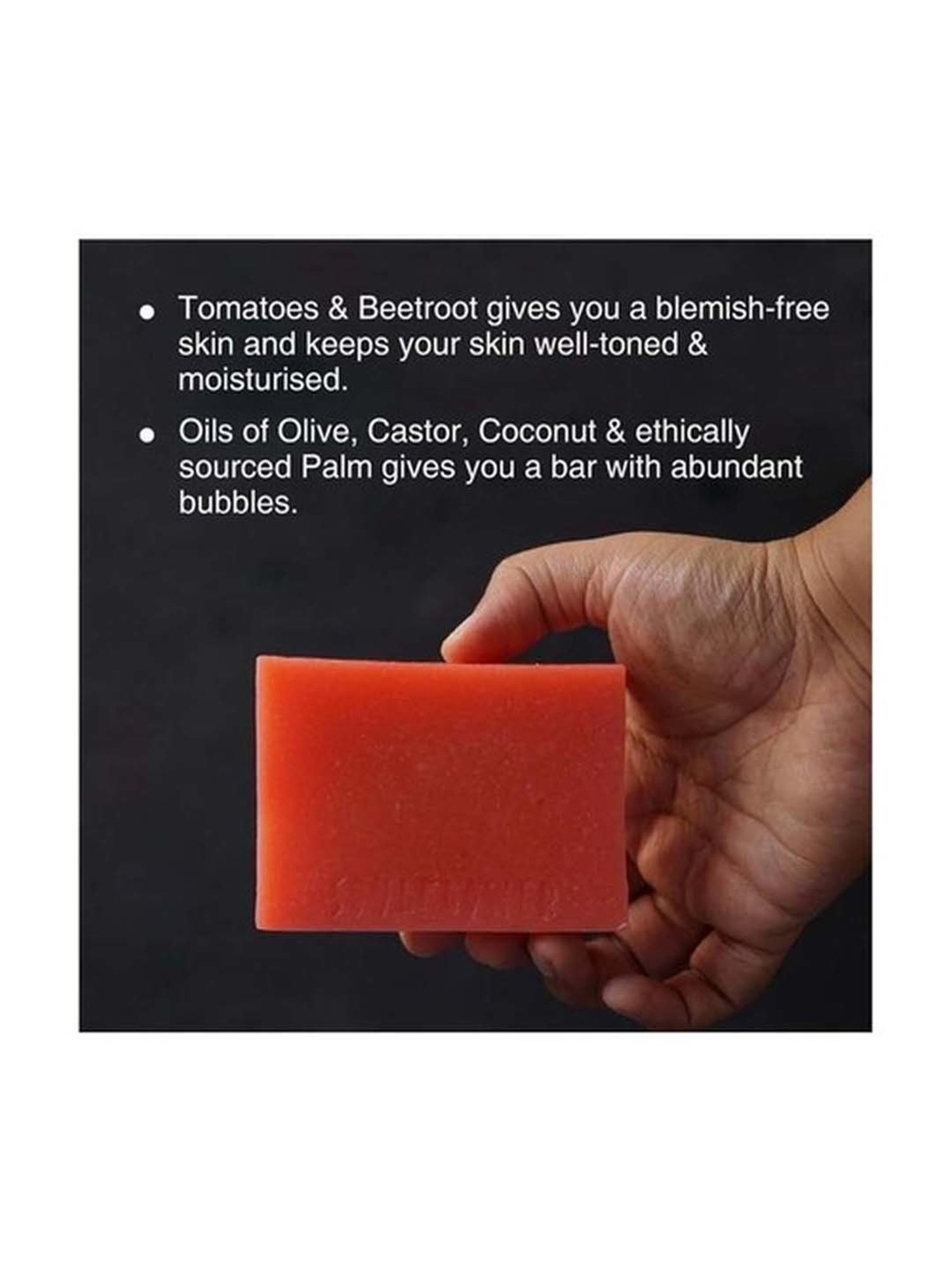 Soulflower Juciy Red Tomato Soap - 150 gm