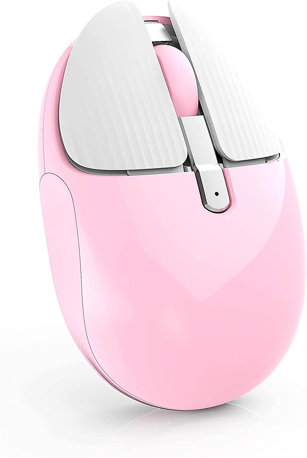 Rechargeable Wireless Mouse Mini Portable Mobile Mouse 1200DPI Silent 3 Buttons Optical Mouse with Nano Receiver Home Office Cordless Mice for PC Laptop Computer