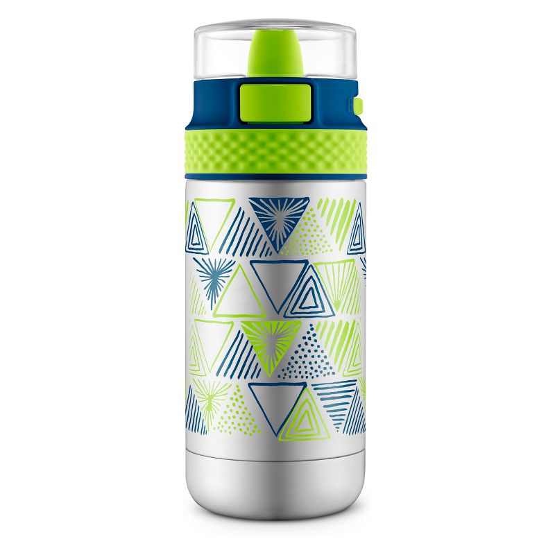Ello Ride 12oz Vacuum Insulated Stainless Steel Water Bottle - Blue/Green