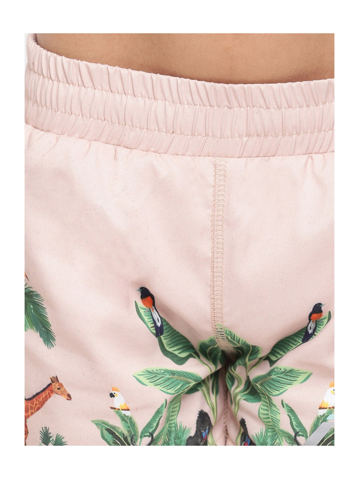 IO Kids Pink Printed Shorts