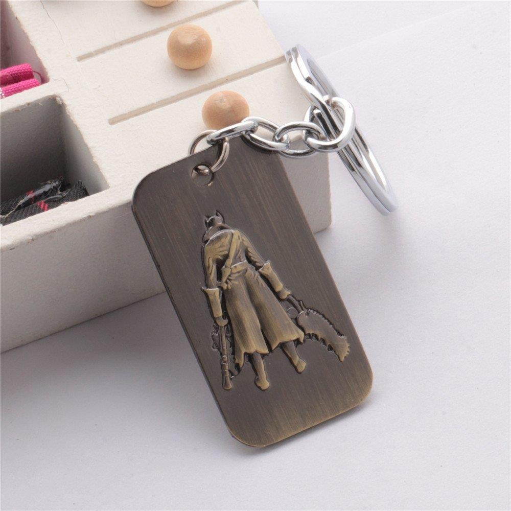 OK-STORE Hunter Metal Key Chain, Stainless Steel Keychain Zinc Alloy Tag Key Ring