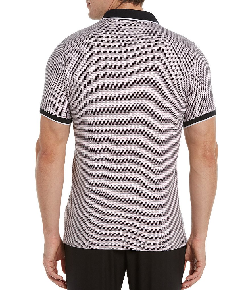 Visconti Petal Print Short-Sleeve Polo Shirt