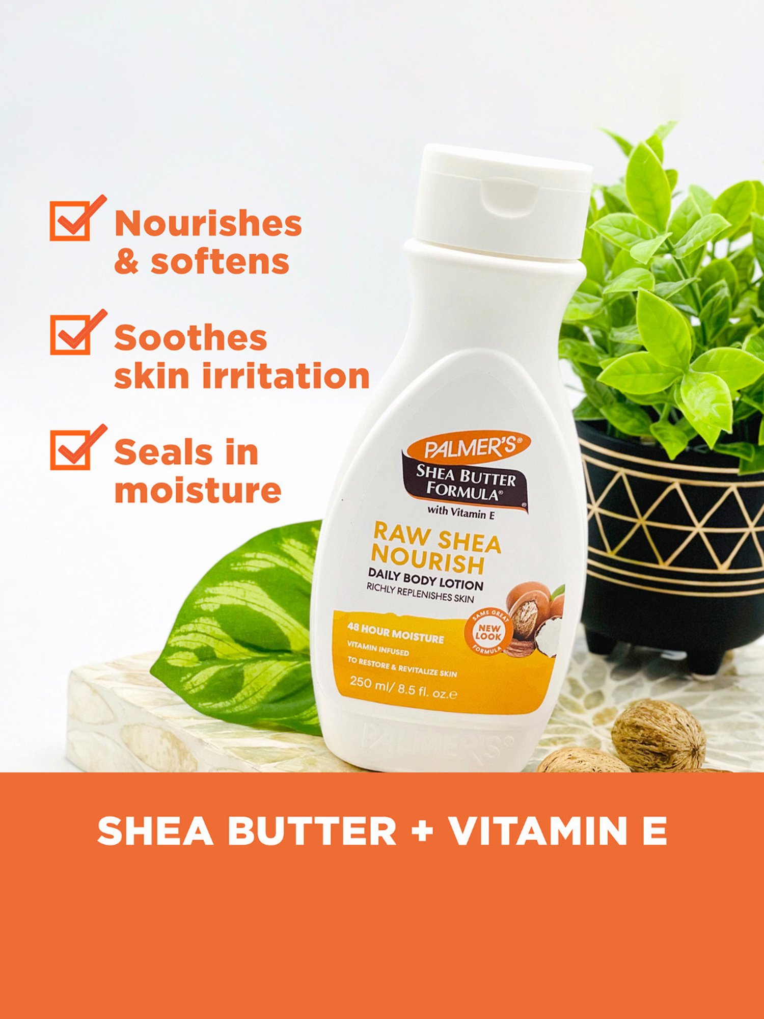 Palmer's Shea Butter Formula with Vitamin E Raw Shea Nourish Daily Body Lotion - 250 ml