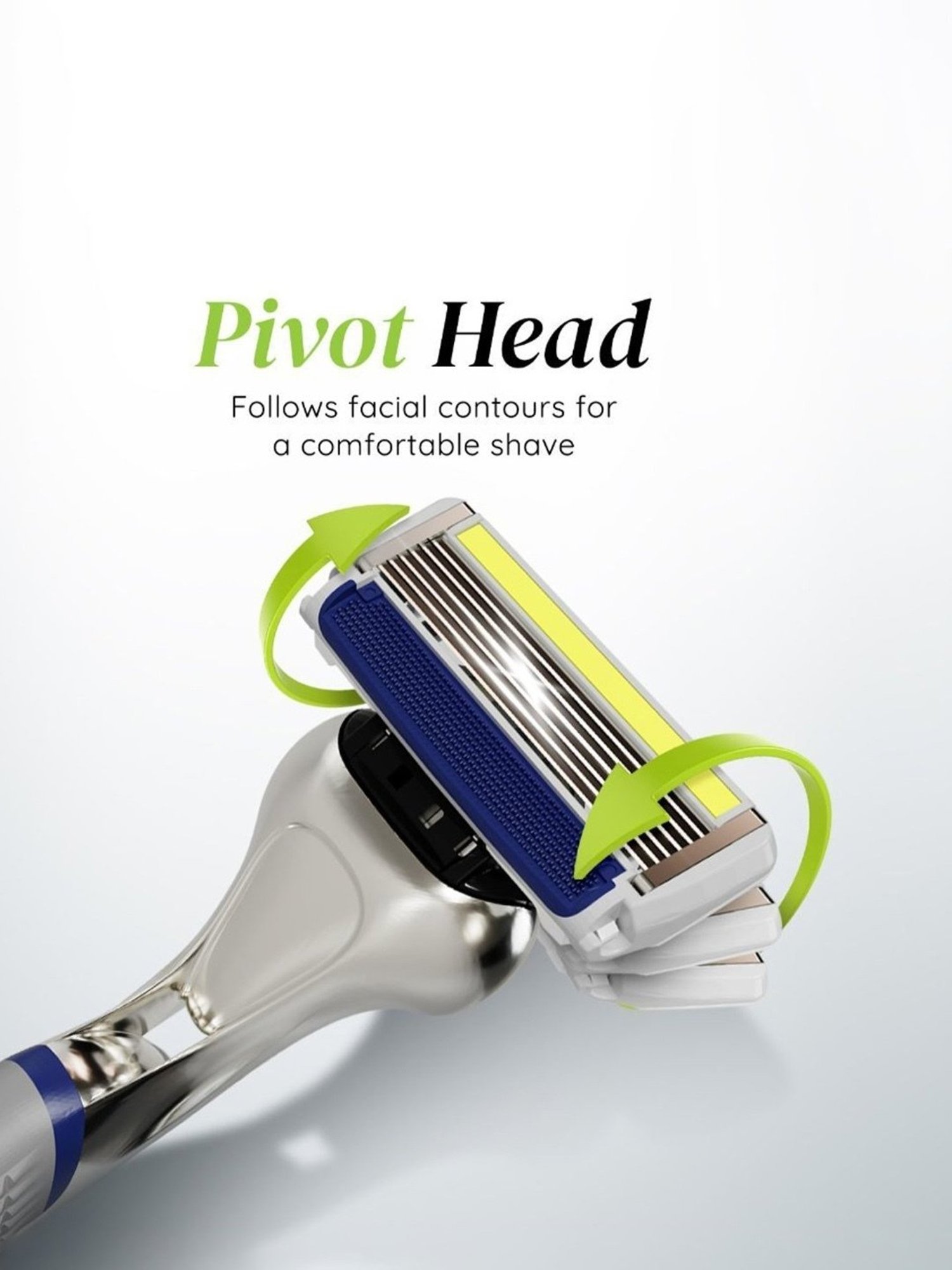 LetsShave Pro 6 Plus Shaving Blades - Pack of 10 + 2 Razor Blades Free (Multicolor)