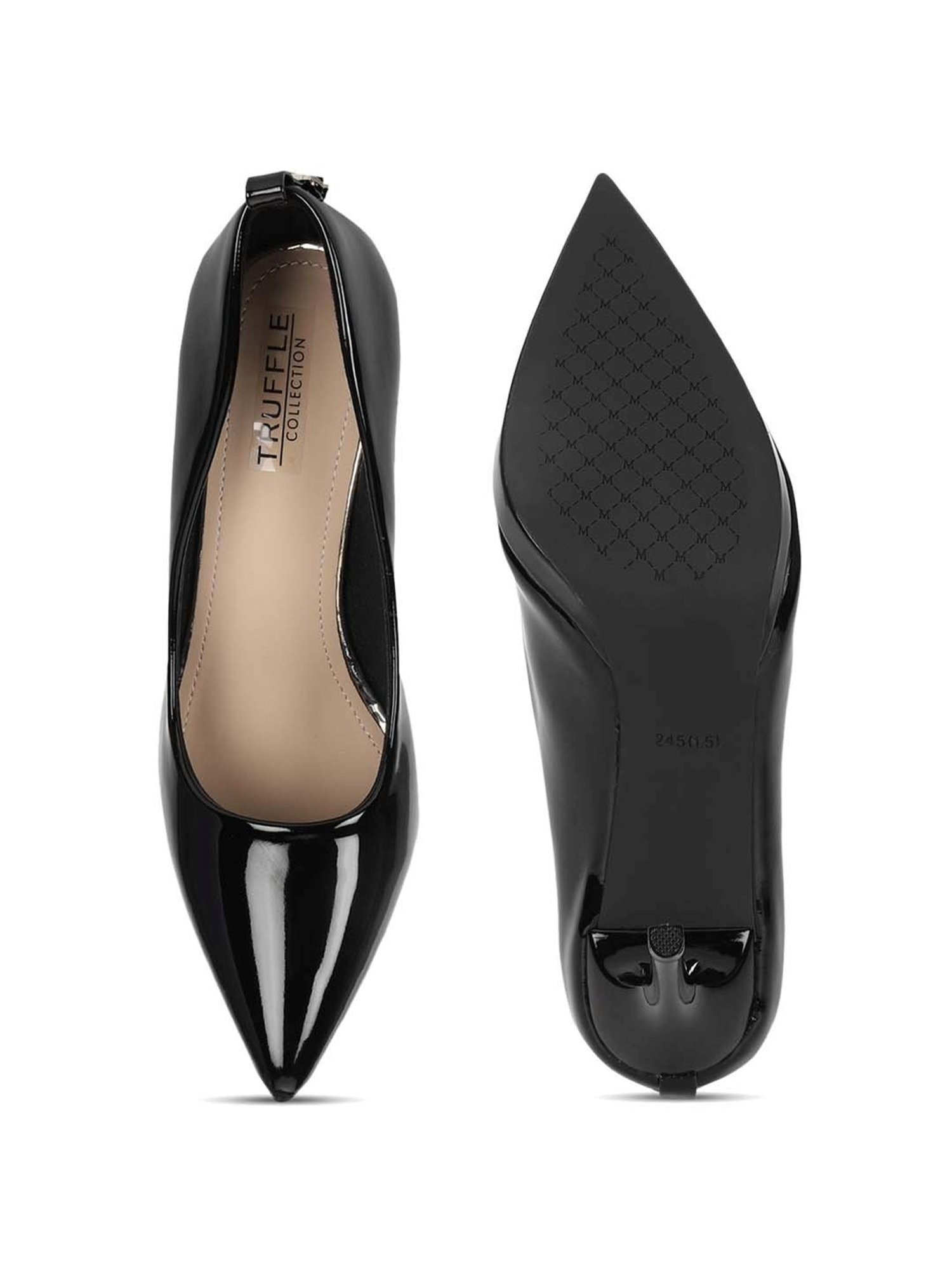 Truffle Collection Women's Black Stiletto Pumps