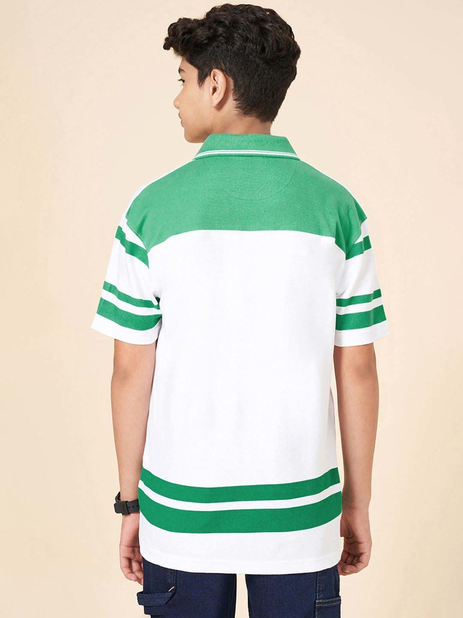 Coolsters by Pantaloons Boys Blarney & White Cotton Printed T-Shirts