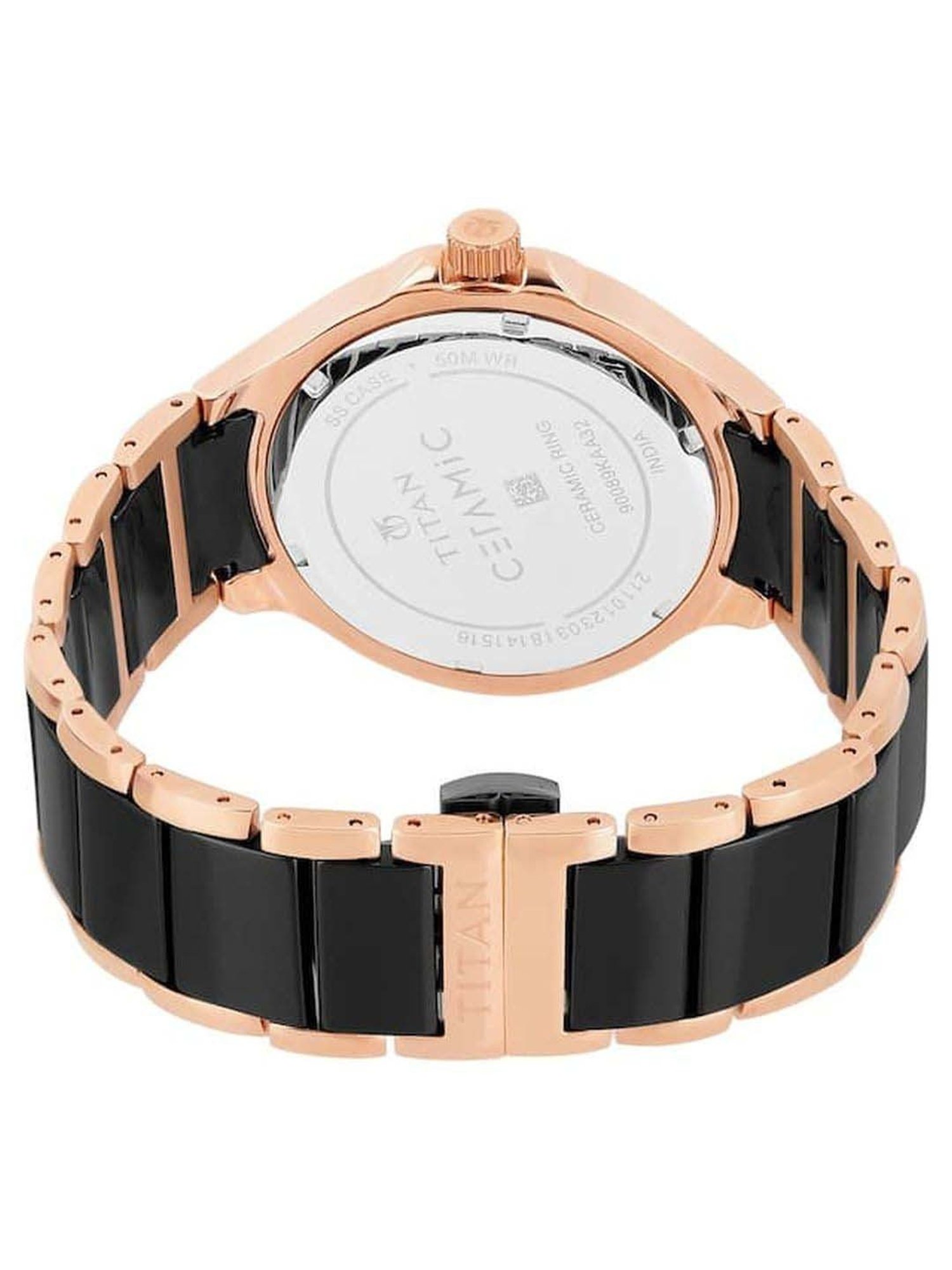 Titan NR90089KD02 Ceramics Analog Watch for Men