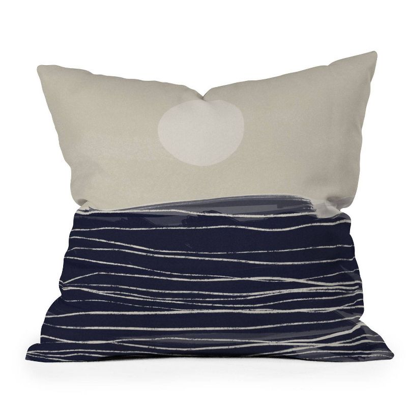 16"x16" Alisa Galitsyna Abstract Seascape Square Throw Pillow - Deny Designs