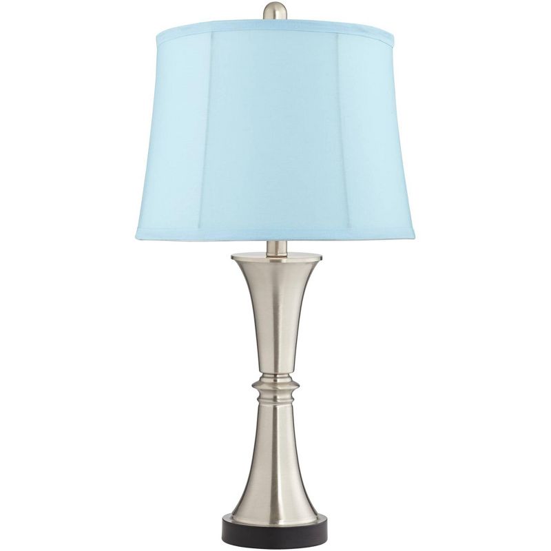 360 Lighting Seymore Touch USB LED Blue Softback Table Lamps Set of 2