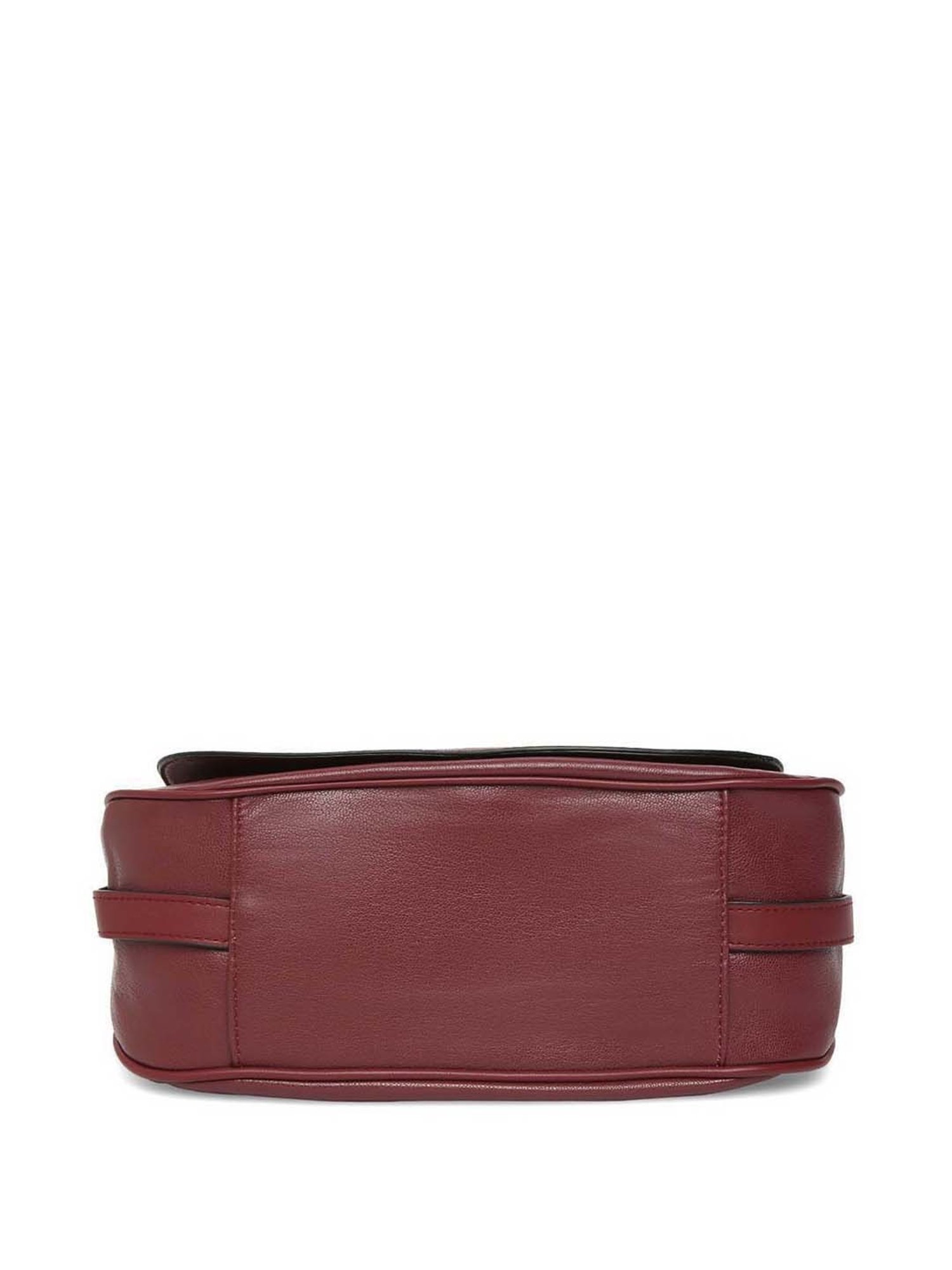 Marina Galanti Maroon Solid Medium Handbag