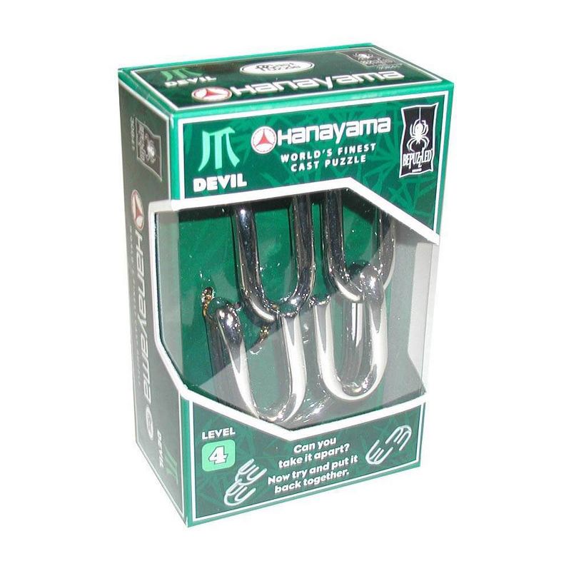 Hanayama Level 4 Cast Puzzle - Devil Brainteaser 2pc