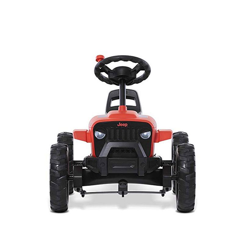 BERG Toys Jeep Buzzy Rubicon Pedal Powered Kids Safe Go Kart, Red