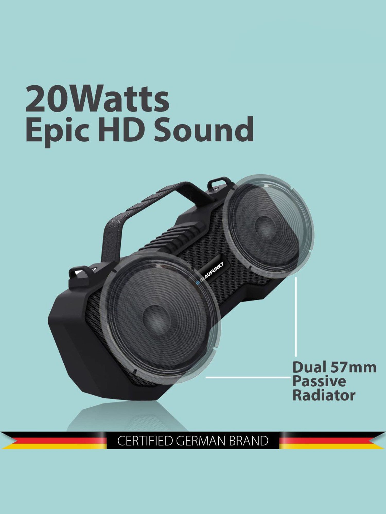 BPS5 5 quot Outdoor Weather Resistant Bluetooth Patio Speakers Pair White