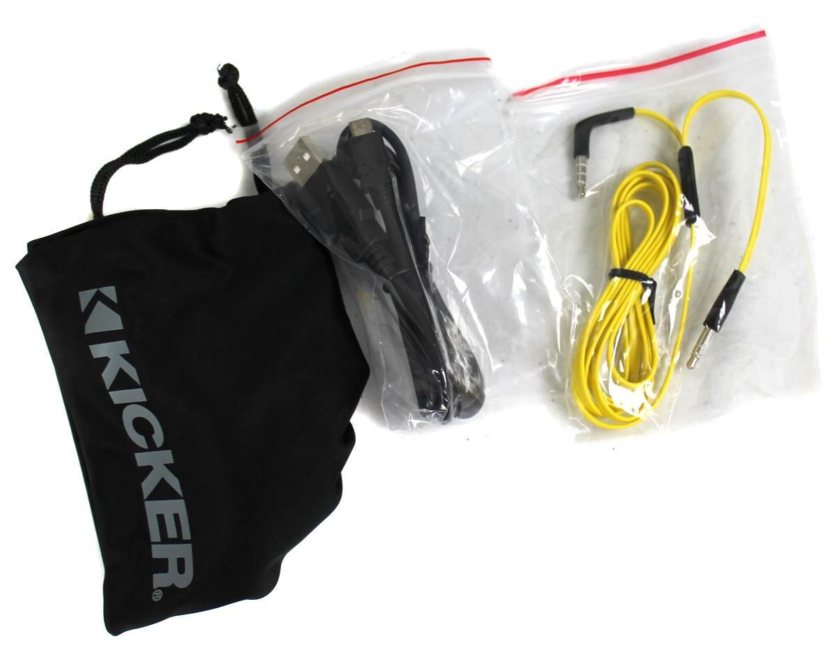 Kicker HP402BT Tabor Bluetooth Wireless Headphones (Black)