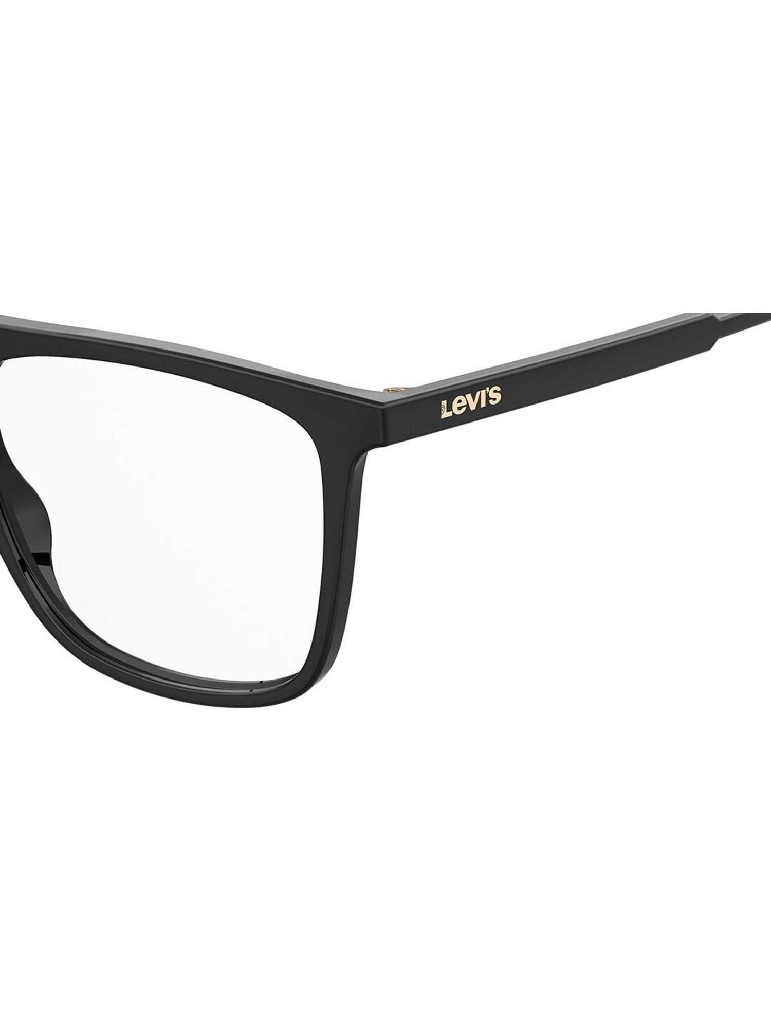 Levi's Black Square Eye Frames for Men