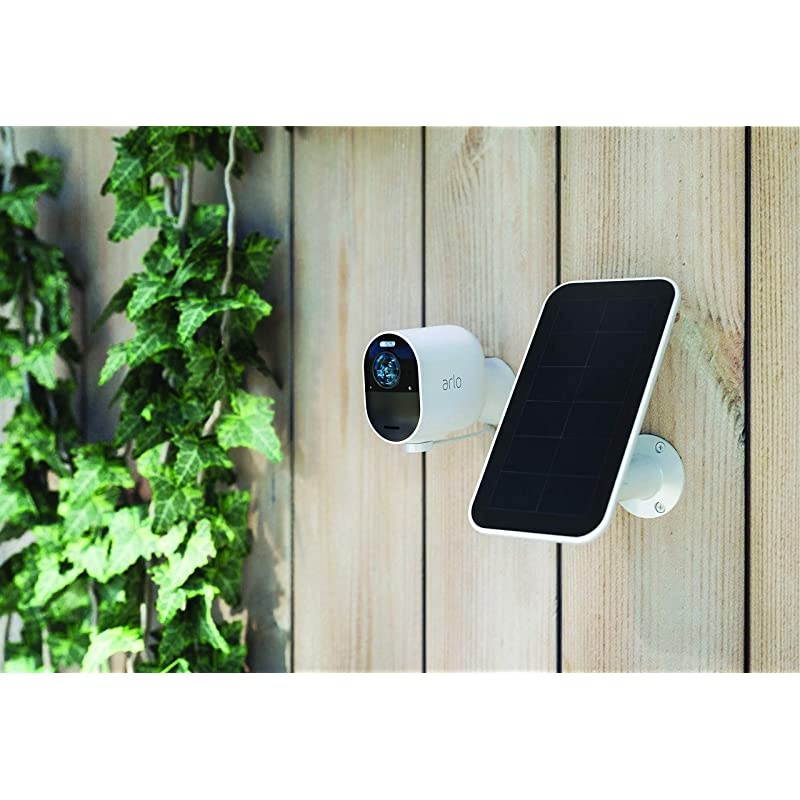 Certified Accessory Solar Panel Charger | Weather Resistant 8 ft Magnetic Power Cable Adjustable Mount | Only Compatible with  Ultra and PRO 3 Camera | VMA5600 White