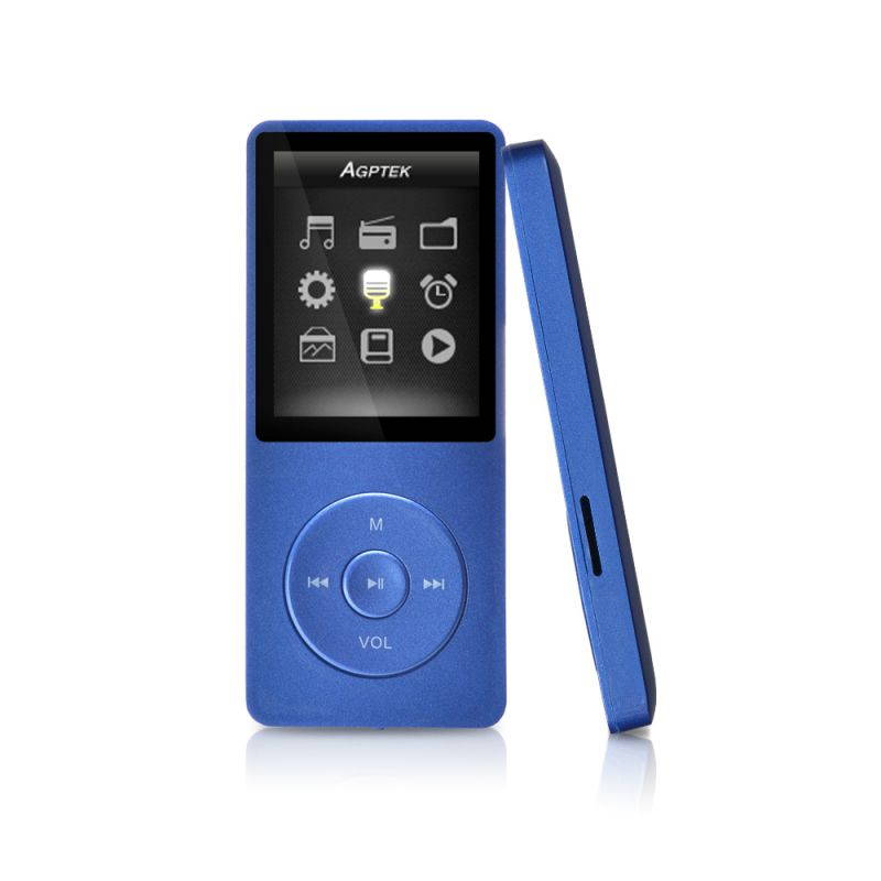 AGPtEK 8GB & 70 Hours Playback MP3 Lossless Sound Music Player (Supports up to 64GB)8GB Built-in High Capacity