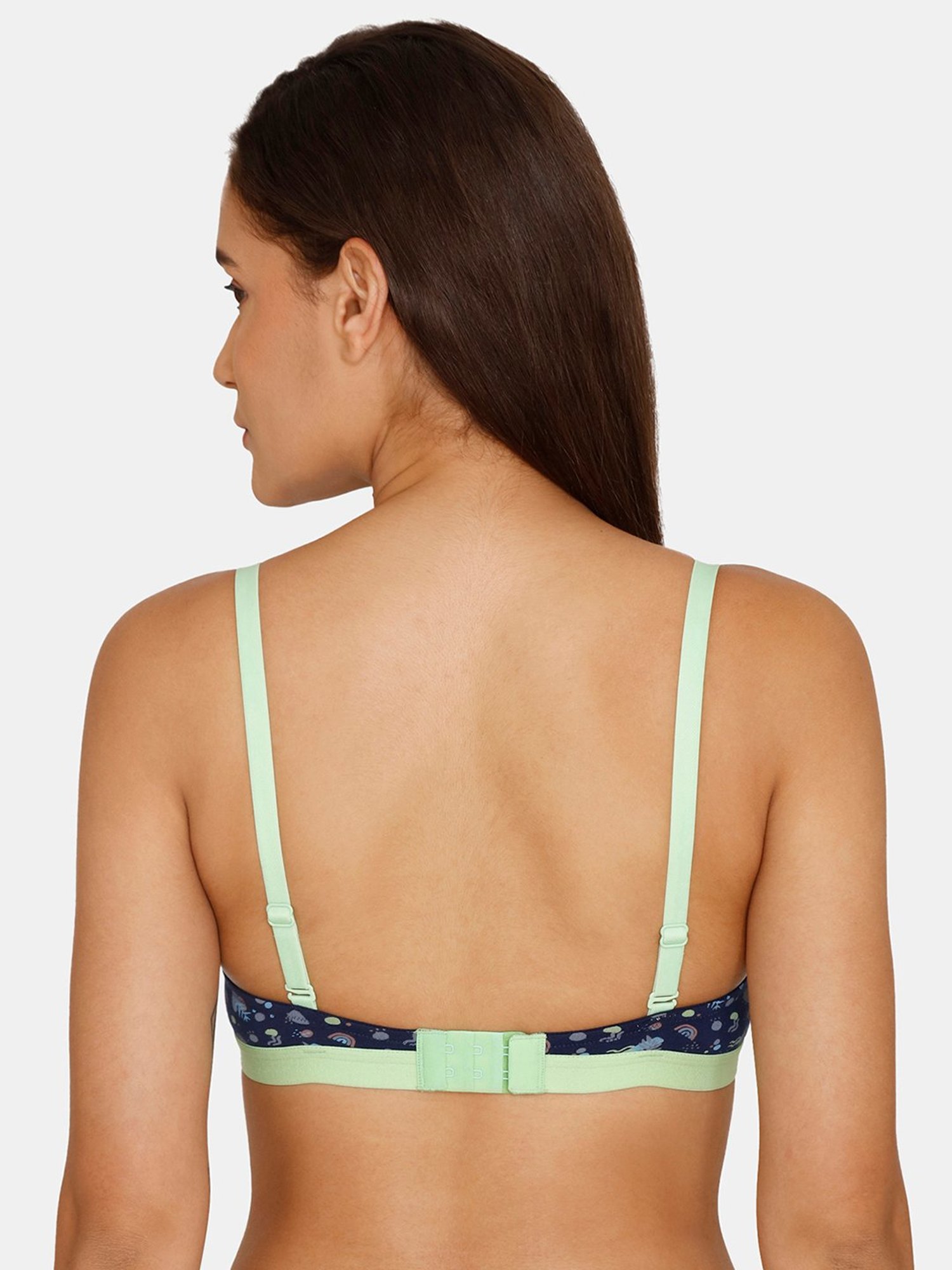 Zivame Dark Blue Under-Wired Push-Up Bra