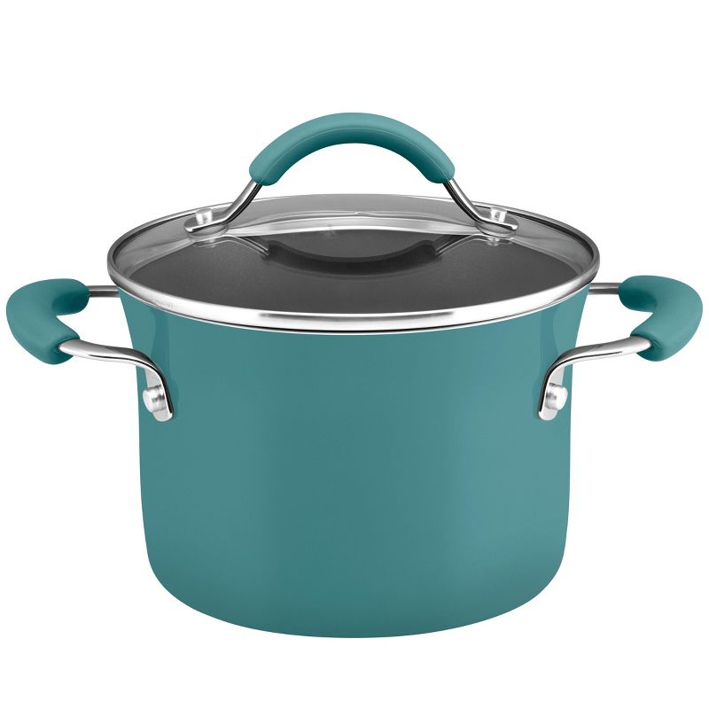 Rachael Ray 3 Quart Covered Multi-Pot Set with Steamer - Agave Blue