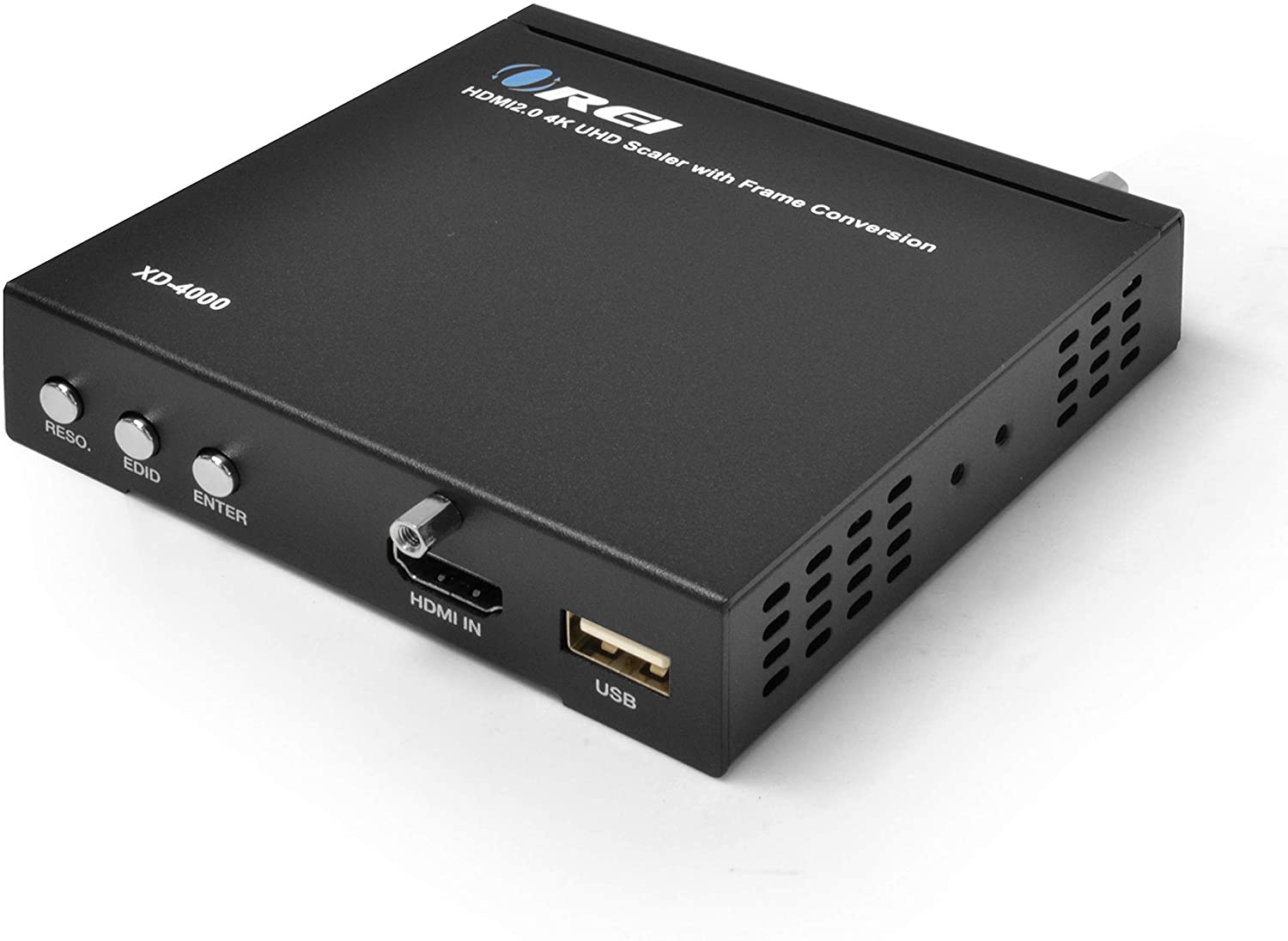4K HDMI Scaler by OREI Up and Down Function Convert Resolutions at 720p, 1080p, 4K 30Hz, 4K 60Hz, with Optical Analog Audio Extractor, RS-232 Support