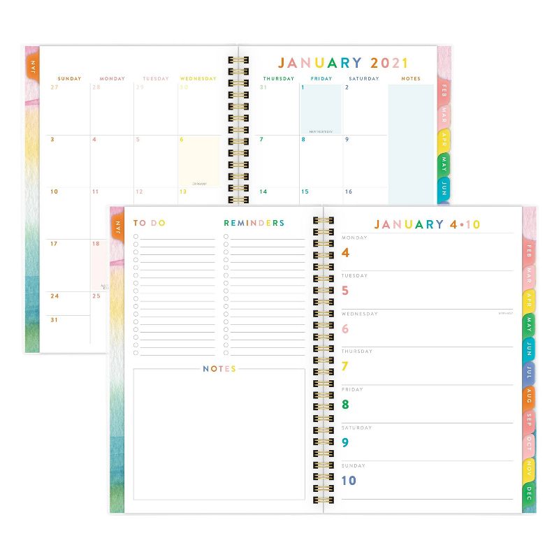 2021 Planner 5.5" x 8.5" CYO Watercolor Wash - Atlantic-Pacific