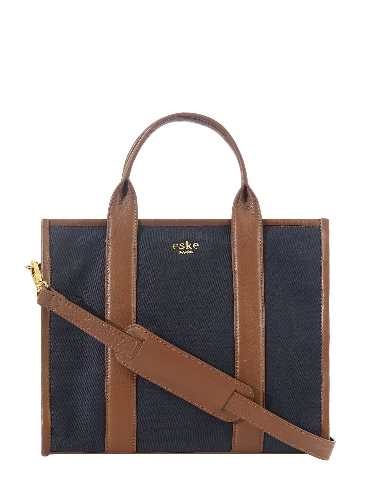 Eske Navy Blue Medium Tote Bag