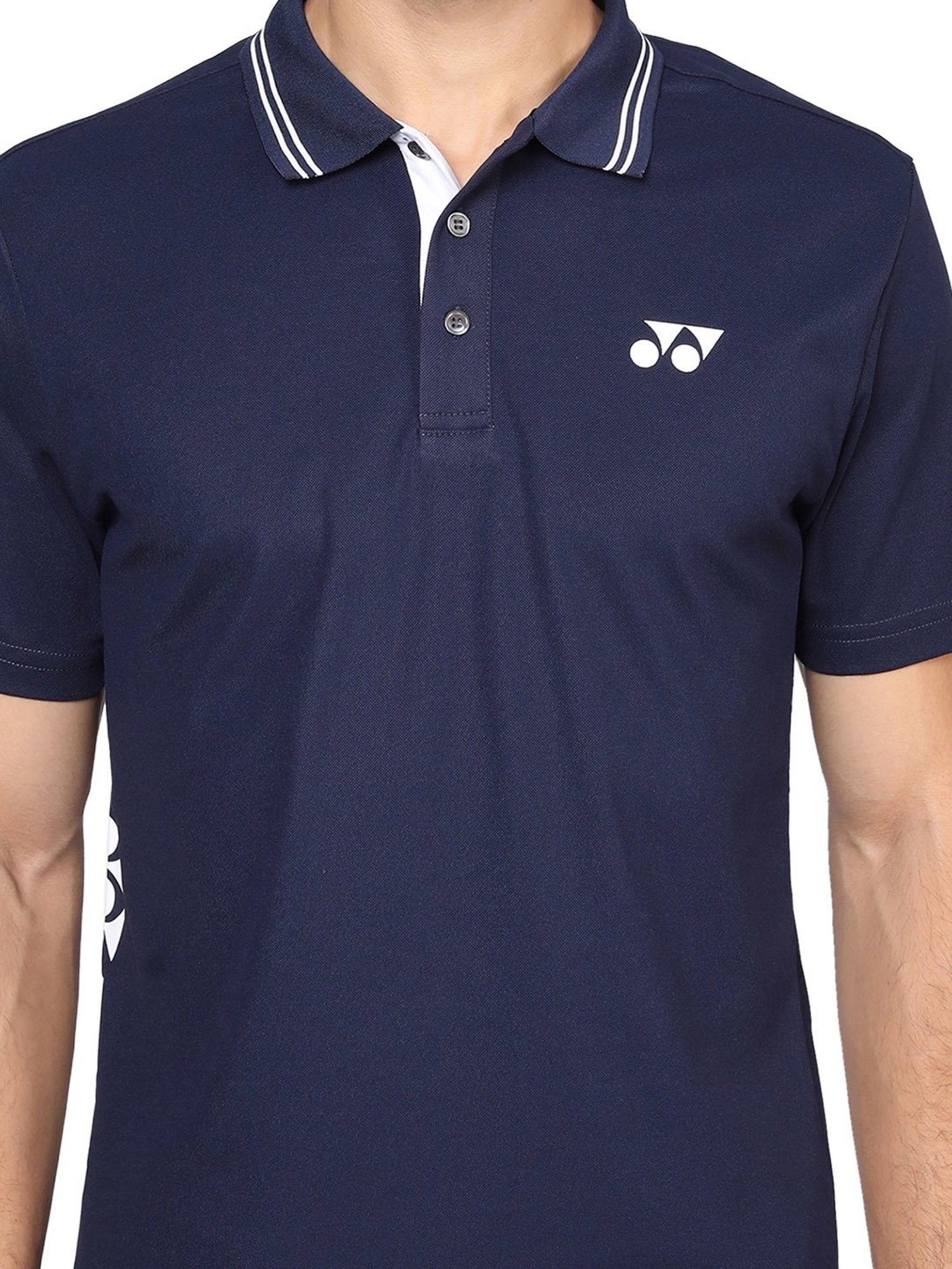 Yonex Navy Regular Fit Badminton Polo T-Shirt