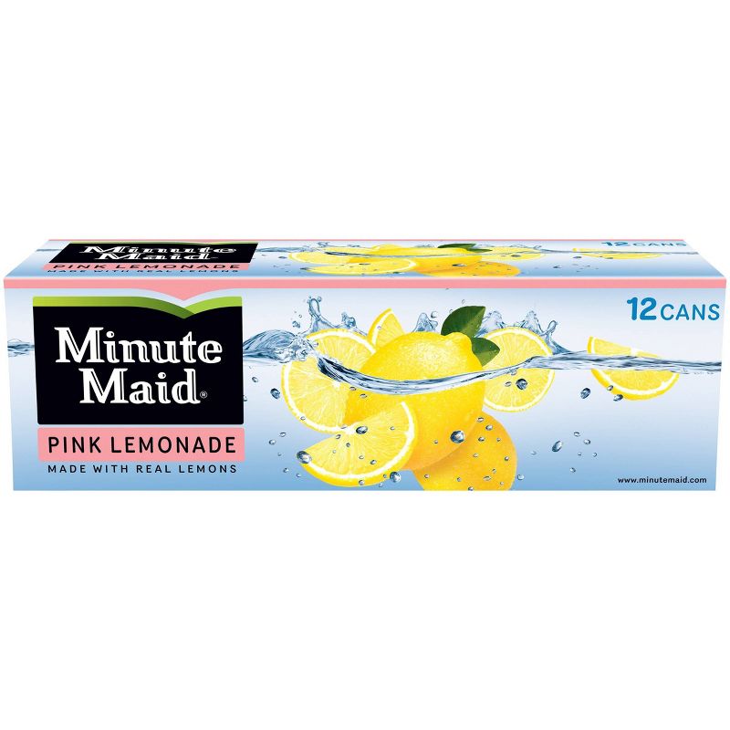 Minute Maid Pink Lemonade - 12pk/12 fl oz Cans