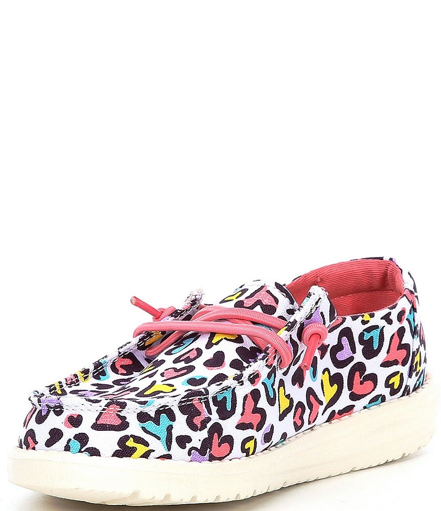 Hey Dude Girls' Wendy Multi Leopard Washable Slip-Ons (Toddler)